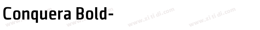 Conquera Bold字体转换